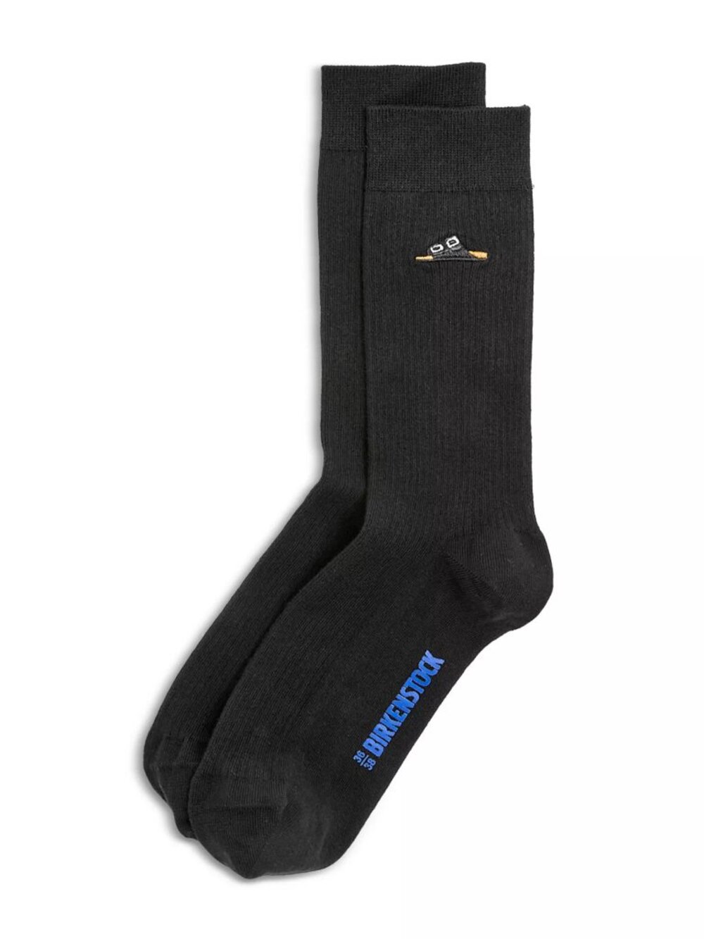 Birkenstock Cotton Ribbed Socks Women's Size 8 - 10 NWT Black